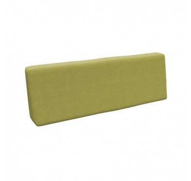 Coussin de Dossier pour Palette, 120x40x20/10 cm, Vert Lime