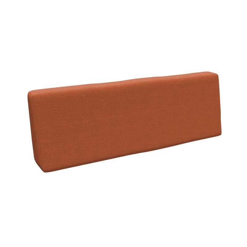 Coussin de Dossier pour Palette, 120x40x20/10 cm, Orange