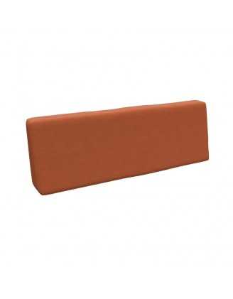 Coussin de Dossier pour Palette, 120x40x20/10 cm, Orange