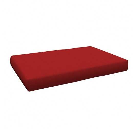 Coussin de Siège pour Palette, 120x80x15 cm, Rouge