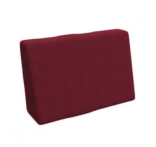 Coussin de Latéral pour Palette, 60x40x20/10 cm, Bordeaux