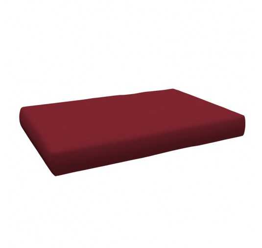 Coussin de Siège pour Palette, 120x80x15 cm, Bordeaux