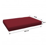Set de 6 Coussins pour Palette, 2x 120x80 + 2x 120x40 + 60x40 + 40x40, Bordeaux Set de 6 Coussins pour Palette, 2x 120x80 + 2x 120x40 + 60x40 + 40x40, Bordeaux