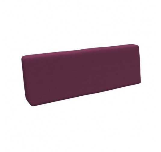 Coussin de Dossier pour Palette, 120x40x20/10 cm, Violet