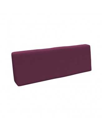 Coussin de Dossier pour Palette, 120x40x20/10 cm, Violet