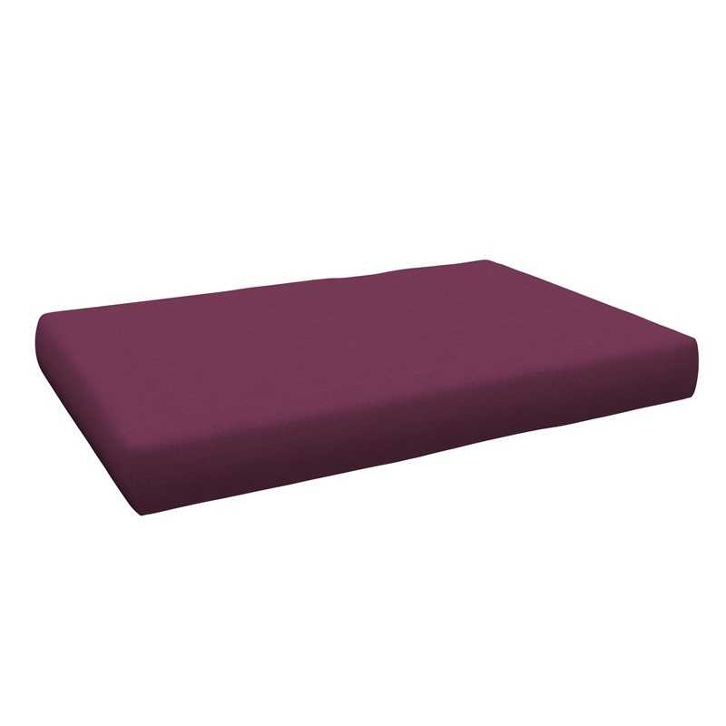 Coussin de Siège pour Palette, 120x80x15 cm, Violet