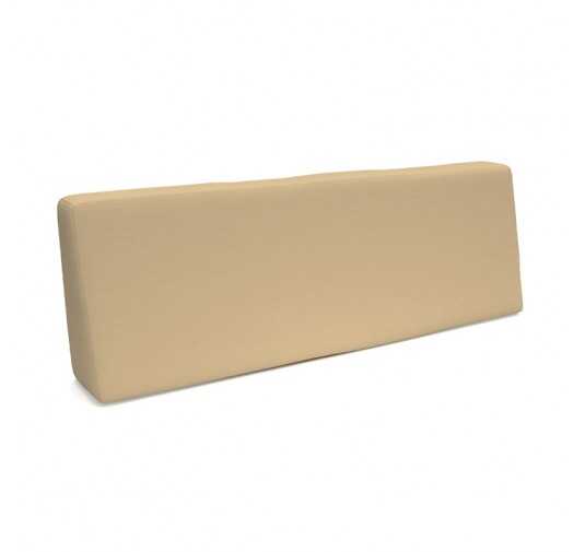 Coussin de Dossier pour Palettes Imperméable 120x40x20/10 Beige