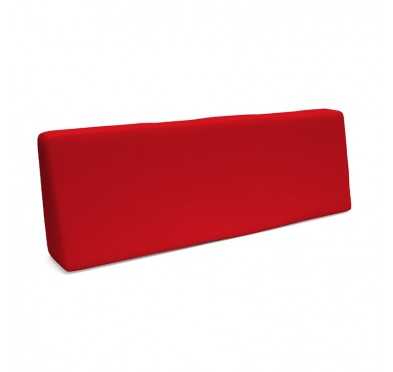 Coussin de Dossier pour Palettes Imperméable 120x40x20/10 Rouge