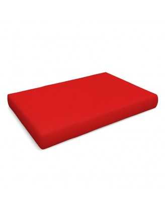 Coussin de Siège pour Palettes Imperméable 120x80x15 Rouge