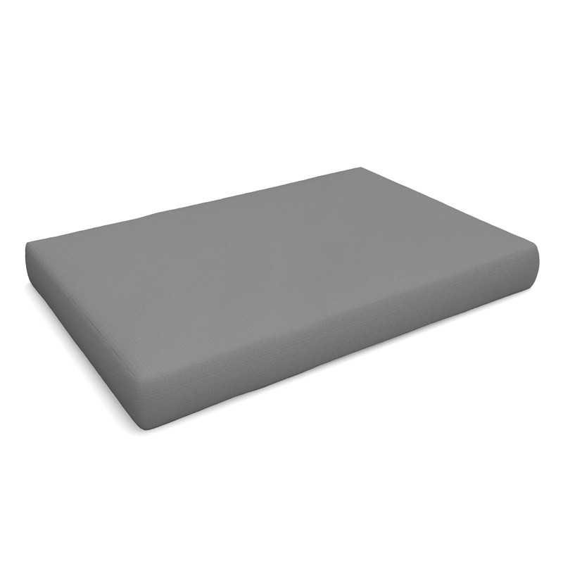 Coussin de Siège pour Palettes Imperméable 120x80x15 Gris