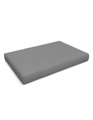 Coussin de Siège pour Palettes Imperméable 120x80x15 Gris