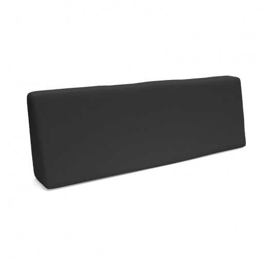 Coussin de Dossier pour Palettes Imperméable 120x40x20/10 Anthracite