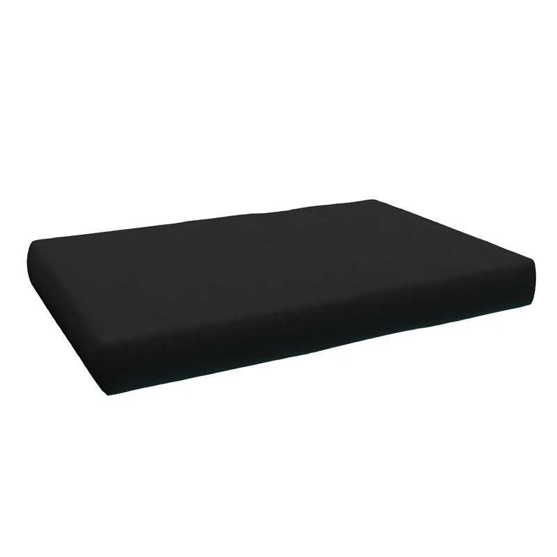 Coussin de Siège pour Palettes 120x80x15 Noir