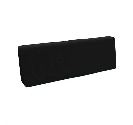 Coussin de Dossier pour Palettes 120x40x20/10 Noir