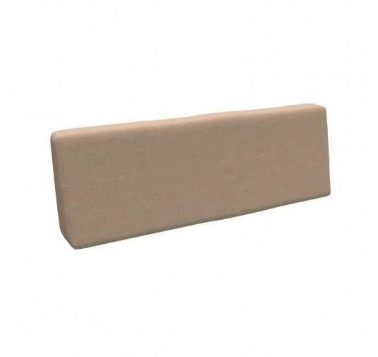 Coussin de Dossier de Jardin pour Palettes 120x40x20/10 Beige