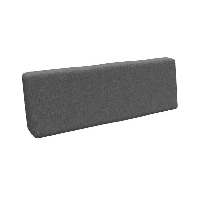 Coussin de Dossier pour Palettes 120x40x20/10 Gris