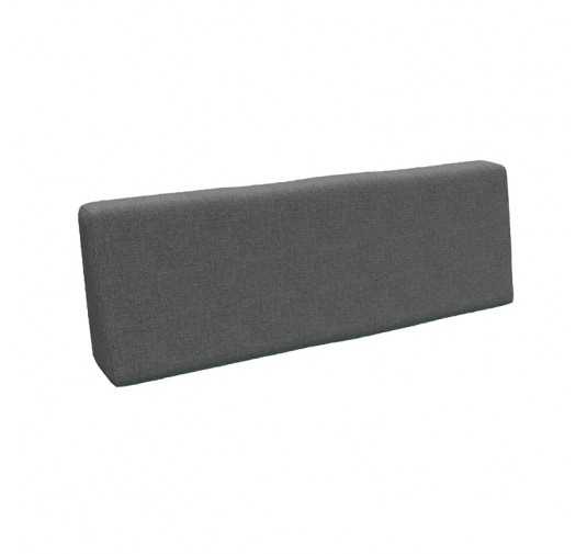 Coussin de Dossier pour Palettes 120x40x20/10 Gris