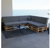 Coussin de Latéral pour Palettes 60x40x20/10 Gris