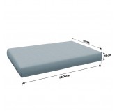 Coussin de Siège pour Palettes 120x80x15 Bleu