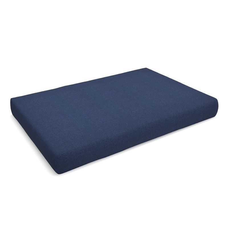 Coussin de Siège pour Palettes 120x80x15 Bleu Foncé
