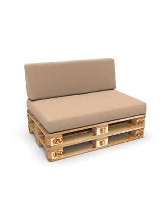 Housse pour dossier de palette, 120×40 cm, beige