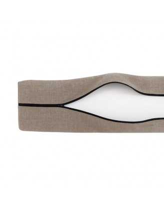 Set de 2 housses pour coussins de palette : 1× 120×80 cm + 1× 120×40 cm, beige