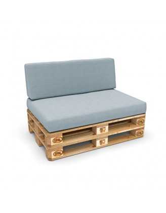 Housse pour dossier de palette, 120×40 cm, bleu