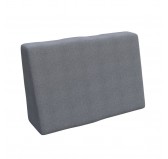 Housse pour coussin latéral de palette, 60×40 cm, gris