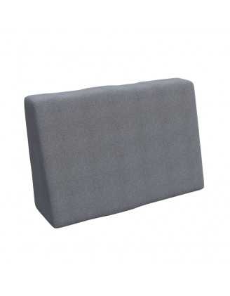 Housse pour coussin latéral de palette, 60×40 cm, gris