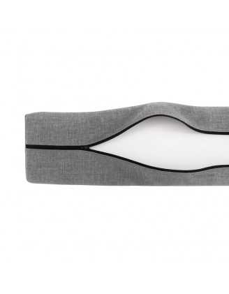 Housse pour dossier de palette, 120×40 cm, gris