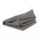 Set de 2 housses coussins : 120×80 + 120×40 gris
