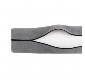 Set de 2 housses pour coussins de palette : 1× 120×80 cm + 1× 120×40 cm, gris