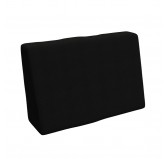 Housse pour coussin latéral de palette, 60×40 cm, noir