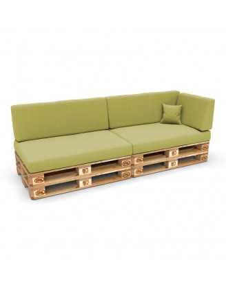 Housse pour coussin latéral de palette, 60×40 cm, vert lime