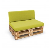 Housse pour assise de palette, 120×80 cm, vert lime