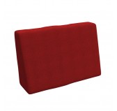Housse pour coussin latéral de palette, 60×40 cm, rouge