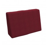 Housse pour coussin latéral de palette, 60×40 cm, bordeaux