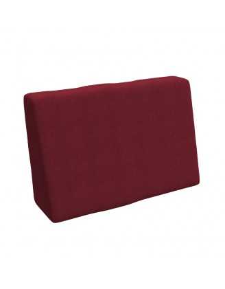 Housse pour coussin latéral de palette, 60×40 cm, bordeaux