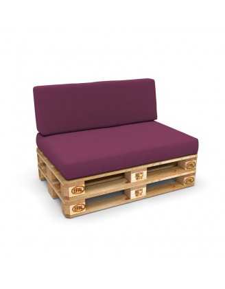 Housse pour dossier de palette, 120×40 cm, violet