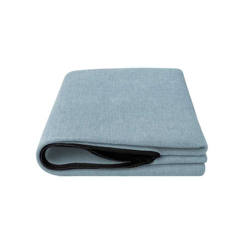 Housse coussin décoratif 40×40 bleu